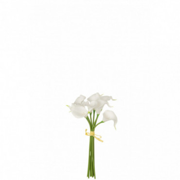 Bouquet Calla Lily 8Pieces Plastique Blanc S