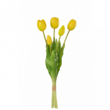 Bouquet Tulipes 5Pieces Pu Jaune M