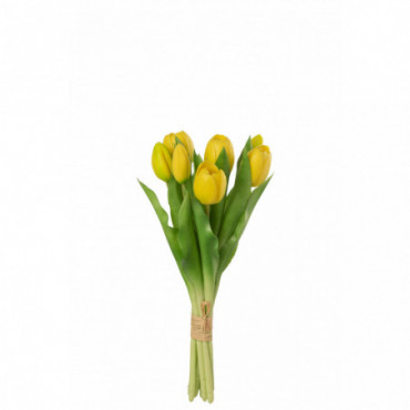 Bouquet Tulipes 7Pieces Pu Jaune S