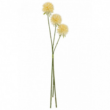 Fleur Allium 3 Pieces Plastique Jaune Clair L