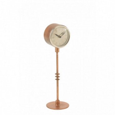 Horloge Sur Pied Antique Metal Cuivre L