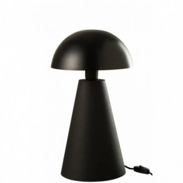 Lampe De Table Champignon Metal Mat + Brillant Noir