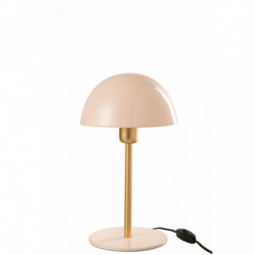 Lampe De Table Champignon Metal Roseclair/Or