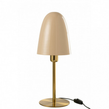 Lampe De Table Metal Beige/Or