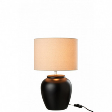Lampe champignon électrifiée - doré H36cm - OULIVO - alin
