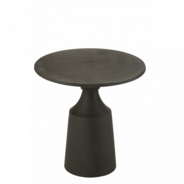 Table Gigognes Rond Aluminium Noir