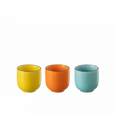 Set de 4 tasses Pop Art Porcelaine x4