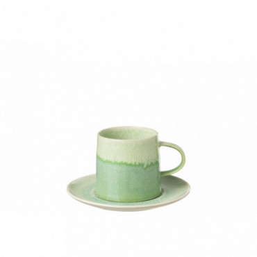 Tasse+Sous-Tasse Noa Porcelaine Vert