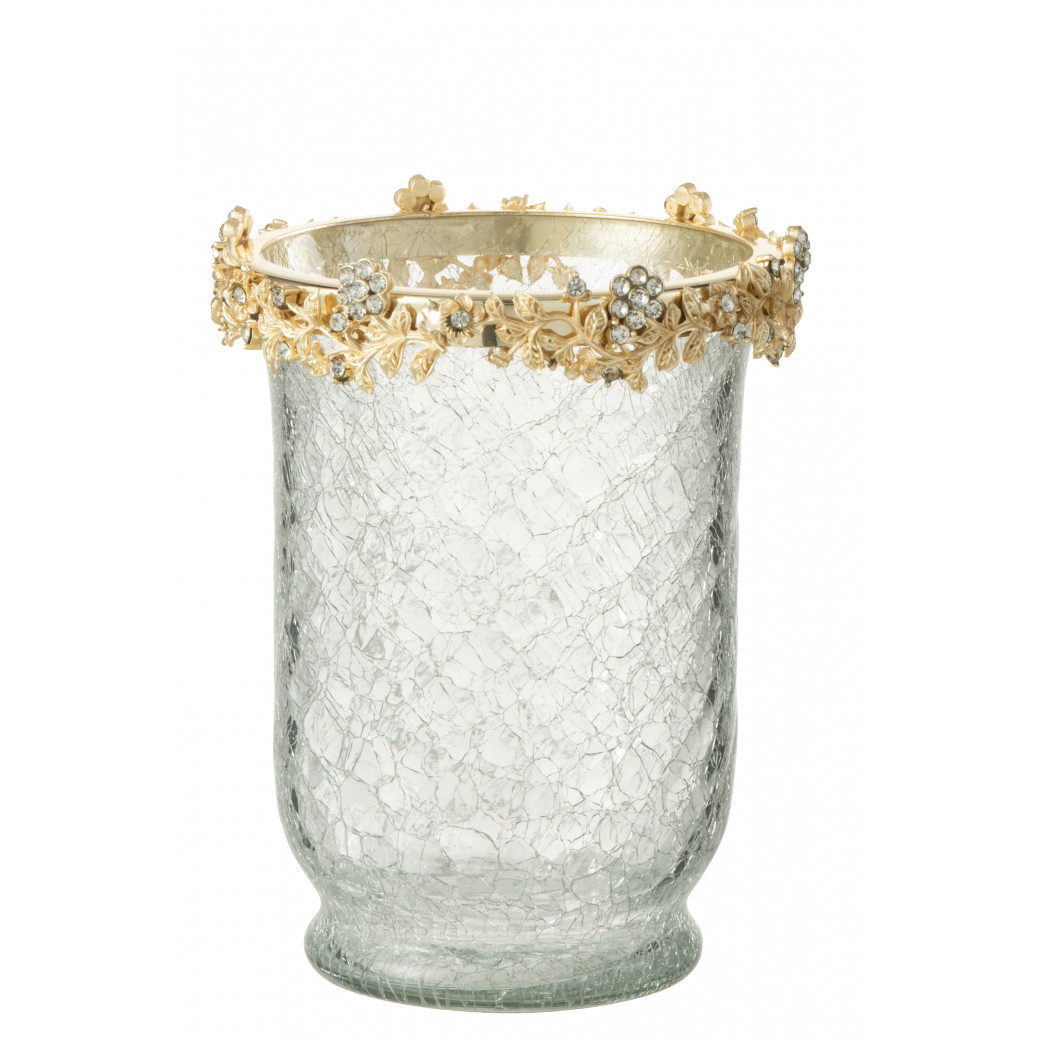 Bougeoir Chandelier En Verre H 11 Cm - Feeric Christmas