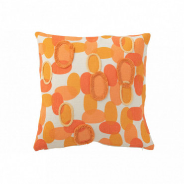 Coussin Papaya Textile Orange