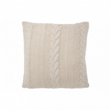 Coussin Twist Polyester Beige