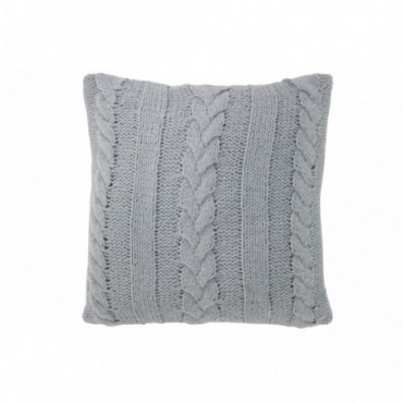 Coussin Twist Polyester Gris