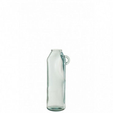 Vase Anse Cylindre Recycle Verre L
