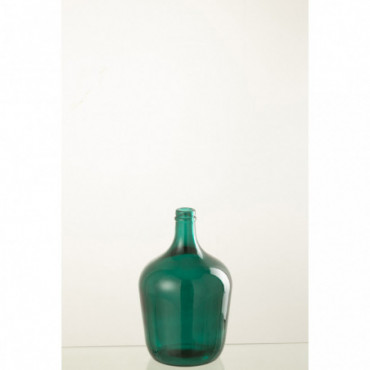 Vase Bottle Glass Green