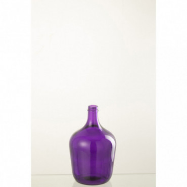 Vase Bottle Glass Purple