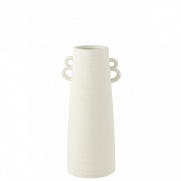 Vase Conical Clay White S