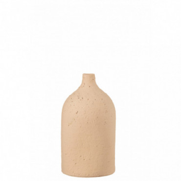 Vase Enya Bouteille Ceramique Beige M