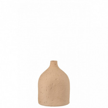 Vase Enya Bouteille Ceramique Beige S