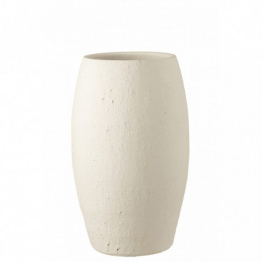 Vase Enya Ceramique Blanc S