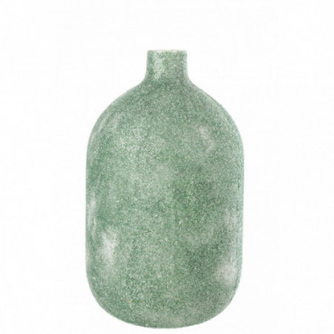 Vase Fore Verre Vert