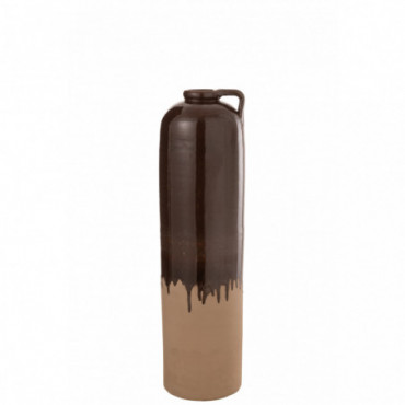 Vase Handle Ceramic Beige/Brown M