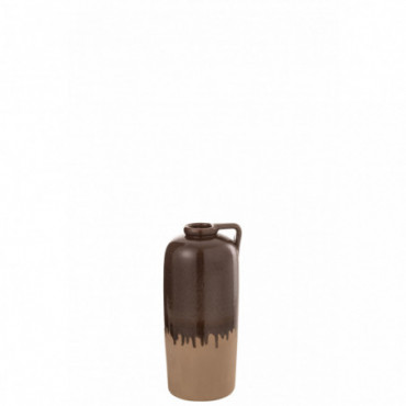 Vase Handle Ceramic Beige/Brown S