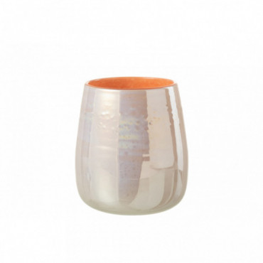 Vase Juliette Verre Orange/Rose L
