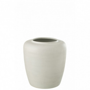 Vase Metal Blanc S