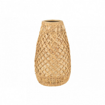 Vase Tresse Bambou Naturel L