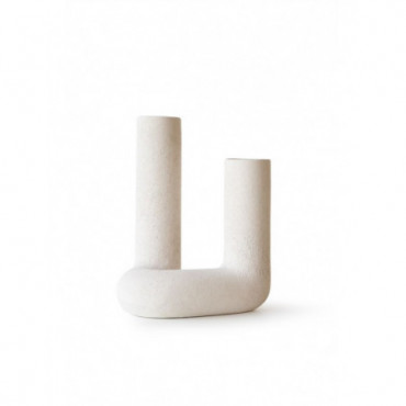 Vase en céramique design  Blanc FO Foley