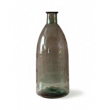 Vase en verre recyclé gris H60 cm Gris BORIE Lyam