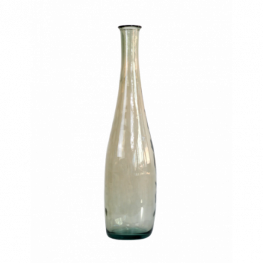 Vase en verre recyclé gris H80 Colosseo