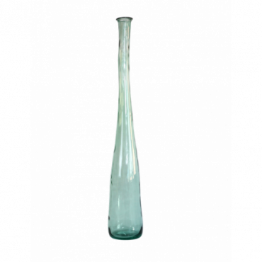 Vase en verre recyclé vert H120 Colosseo