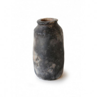 Vase noir en terracotta Mimba