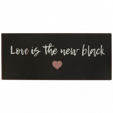 Plaque en métal Love is the new black