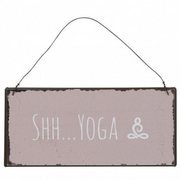 Plaque métallique Shh Yoga