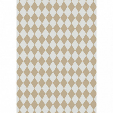 Rouleau de papier cadeau sable motif arlequin
