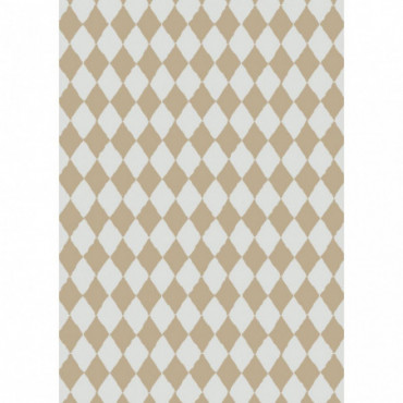 Rouleau de papier cadeau sable motif arlequin