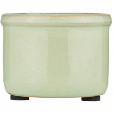 Pot mini Hilda surface craquelée vert clair