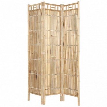 Paravent 3 panneaux bambou
