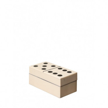 Boîte à dominos blanche