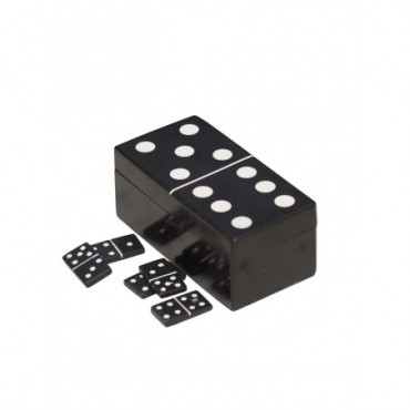 Boîte à dominos noire