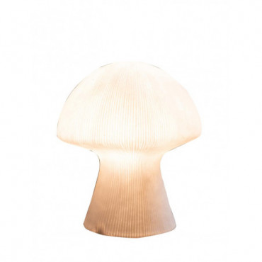 Grande lampe champignon strié
