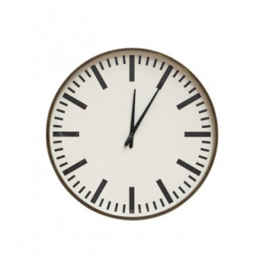 Horloge noire et blanche indus 90cm