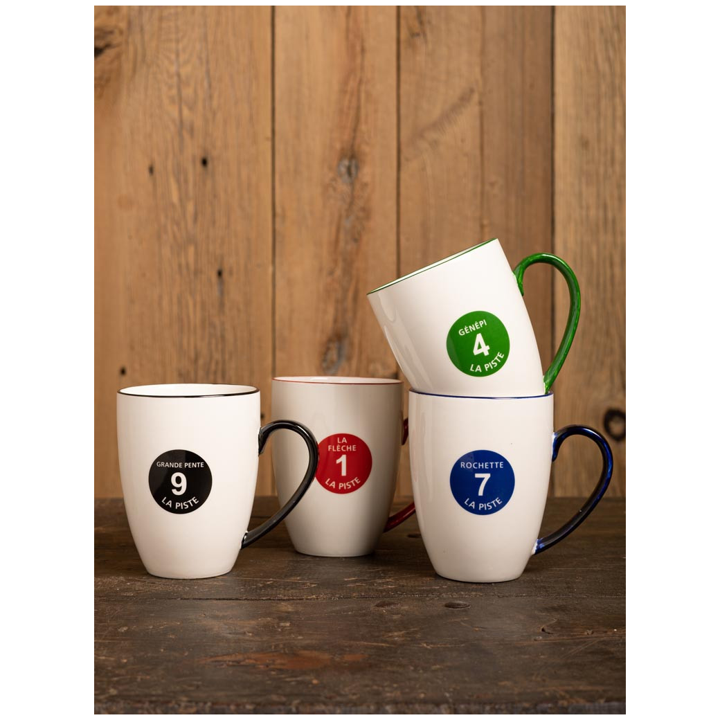 Tasses Expresso Pistes De Ski X4 Chehoma 32417