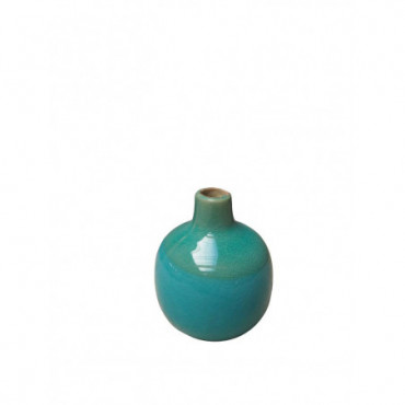Petit vase céramique bleu & vert