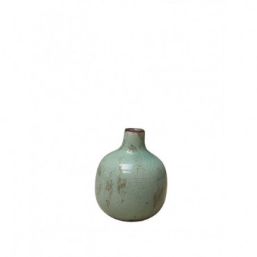 Petit vase céramique vert-de-gris