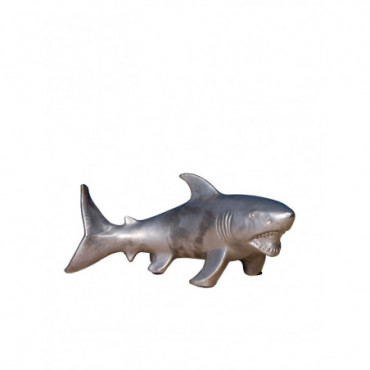Requin céramique argentée