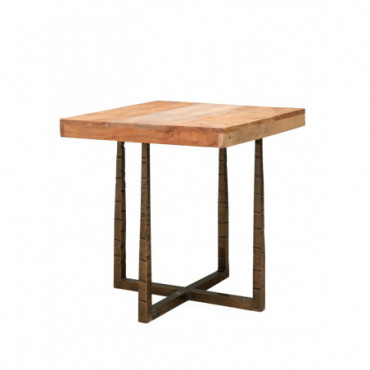 Table d'appoint cross acacia
