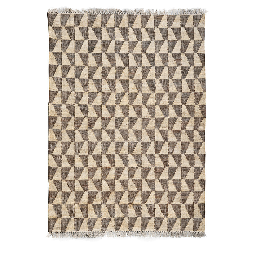 Petit tapis coton et sisal Camel Chehoma